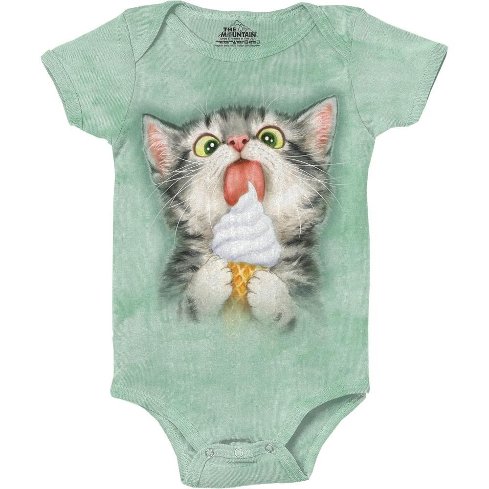 The Mountain Creamy Cone Kitty Infant Boys Onesie